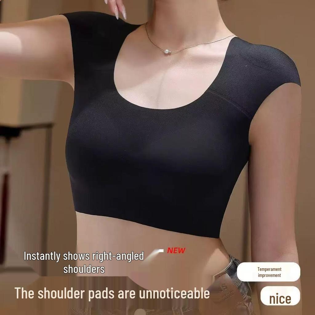 Nahtloser Damen Schulterpolster Binder BH: Unsichtbare Unterstützung für eine schlankere Brust