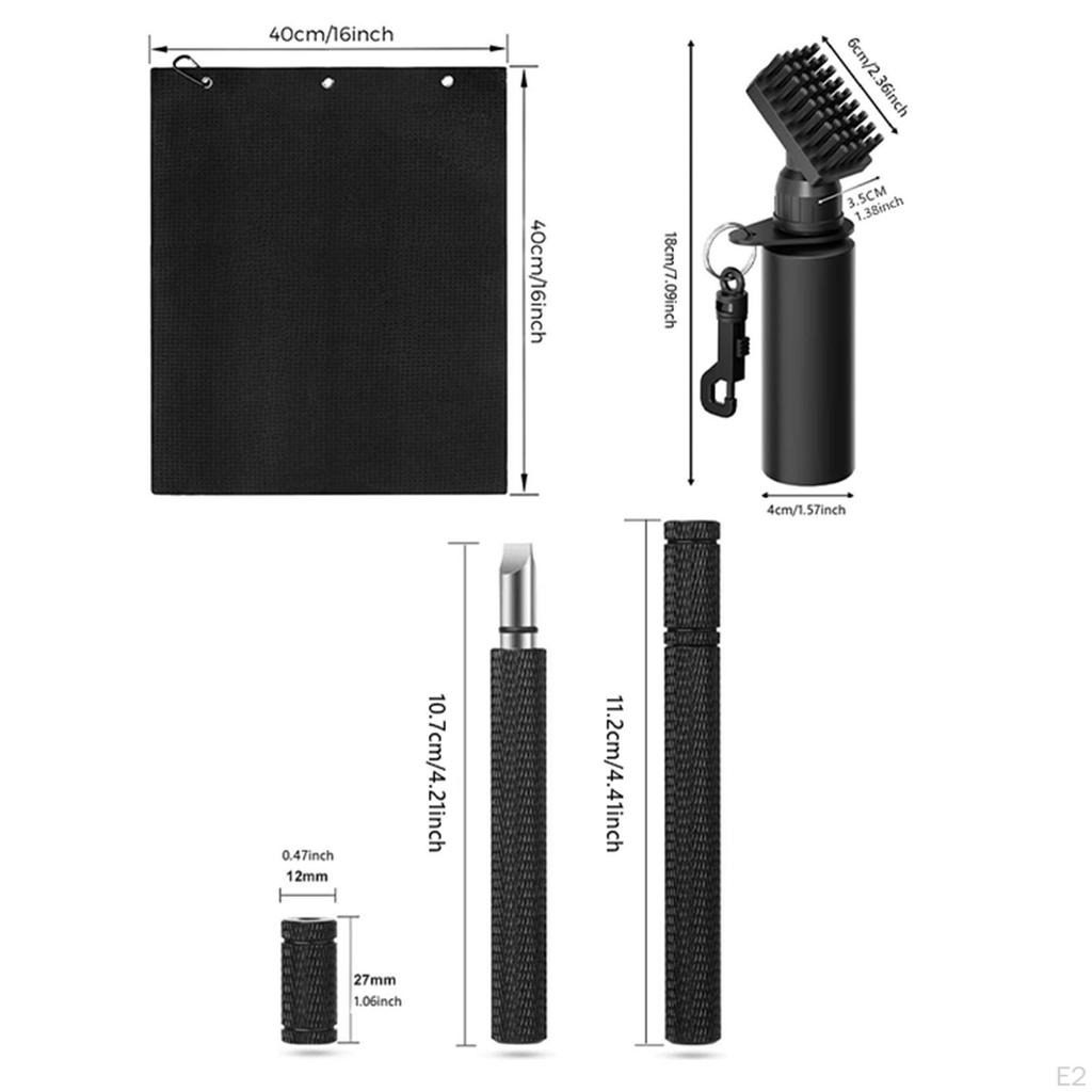 Golf Club Brush with Spray Bottle Professional Portable Golfer Gift Towel Easy to Carry Groove