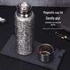 Luxury Pure Titanium Magnetic Seal Thermos Cup - Tea & Water Separator