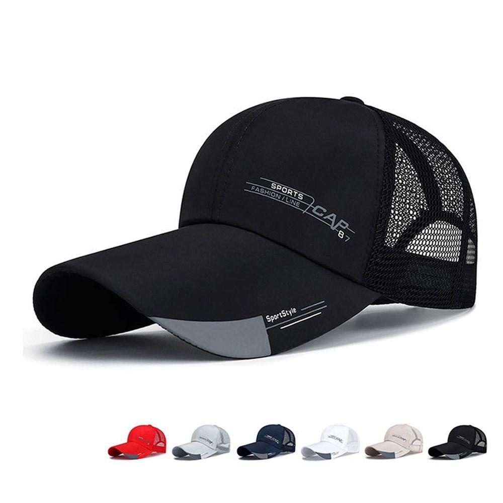 Wide Brim Mesh Baseball Cap Breathable Hip Hop Hats Unisex Sun Visor Hat  Summer
