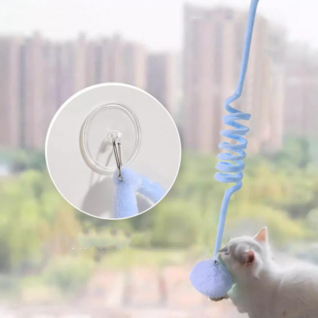 Hanging Door Swing Toy with Ball Self-Playing Teaser Wand Spring Supplies