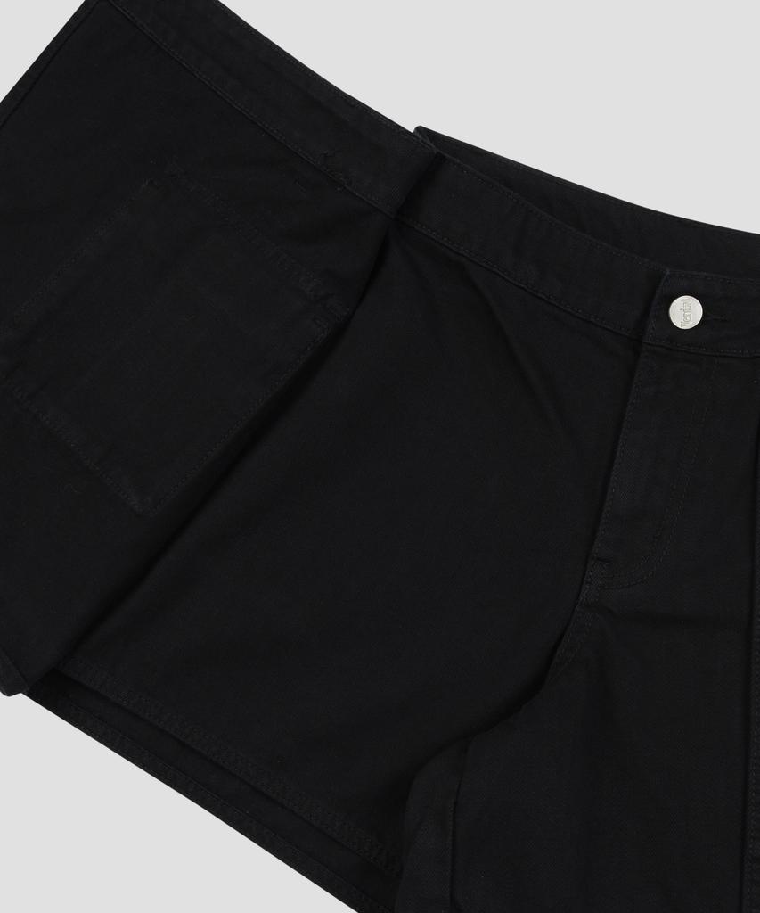 Beodeonteu Garment-Dyed Multi-Pocket Layered Shorts [Black]