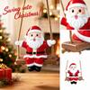 Resin Figurine with Swing for Christmas Decoration Holiday Tabletop Ornament