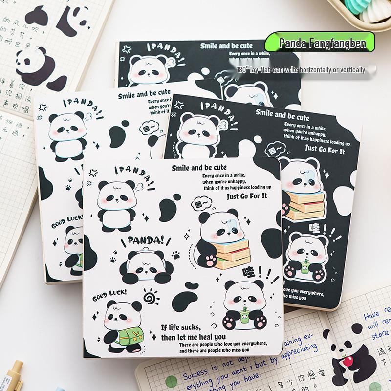 

Милая панда Детский портативный квадратный блокнот