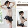 Sexy Clothes Pure Desire Bow Short Skirt School Girl Uniform Free Cute College Style Sailor Suit Transparent Suit