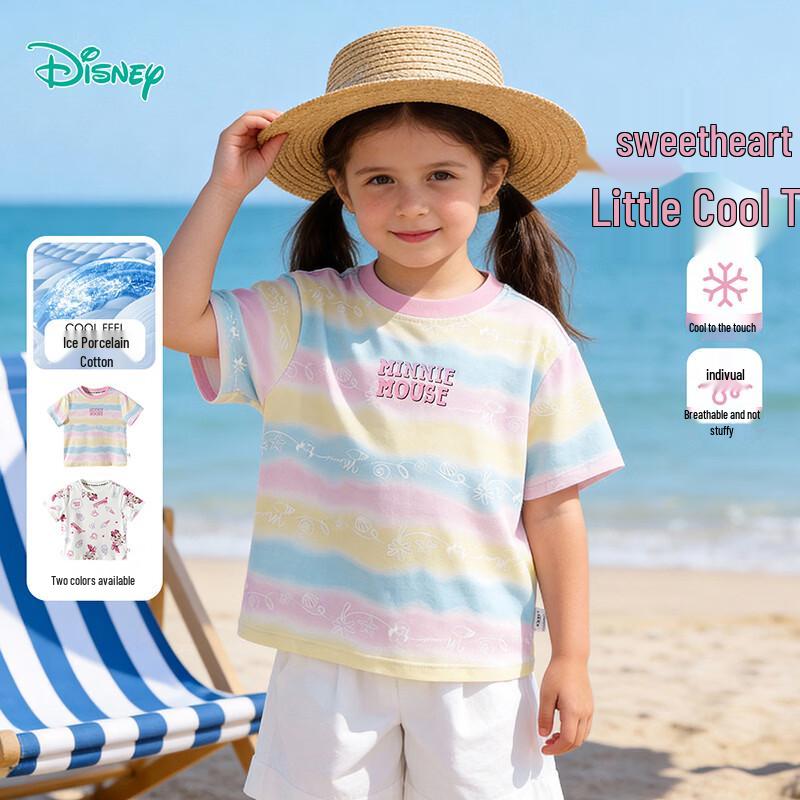 Disney Girls Summer Casual Short Sleeve T-Shirt 110/56