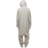 Grauer Robben Tier Cartoon Jumpsuit Pyjama Herren und Damen Haus Loungewear Kleidung