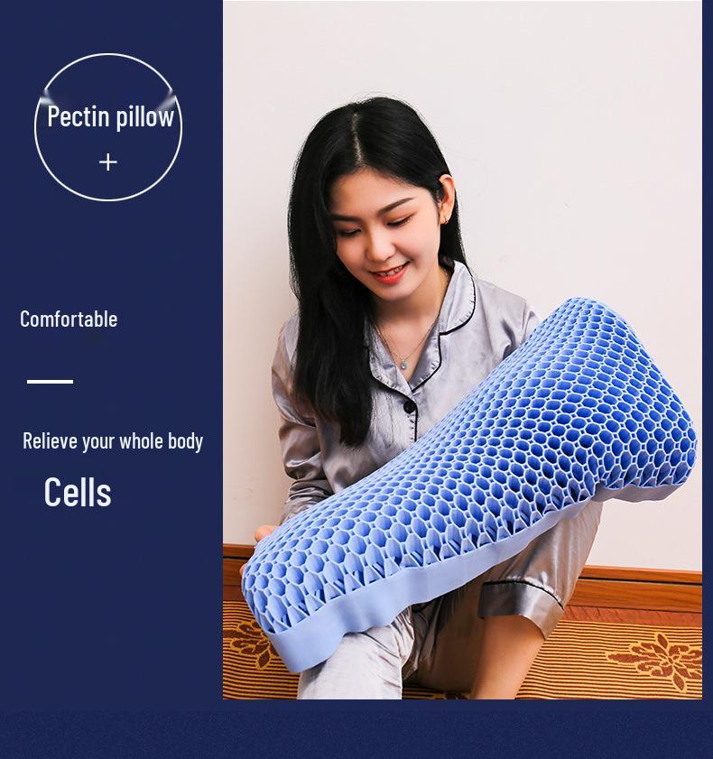 New Black Technology Honeycomb Pectin Neck Support Pillow - Breathable & Washable for Home & Dorm Use