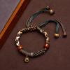 Colorful Tibetan Ethnic Style Adjustable Handmade Leather Cord Bracelet for Couples