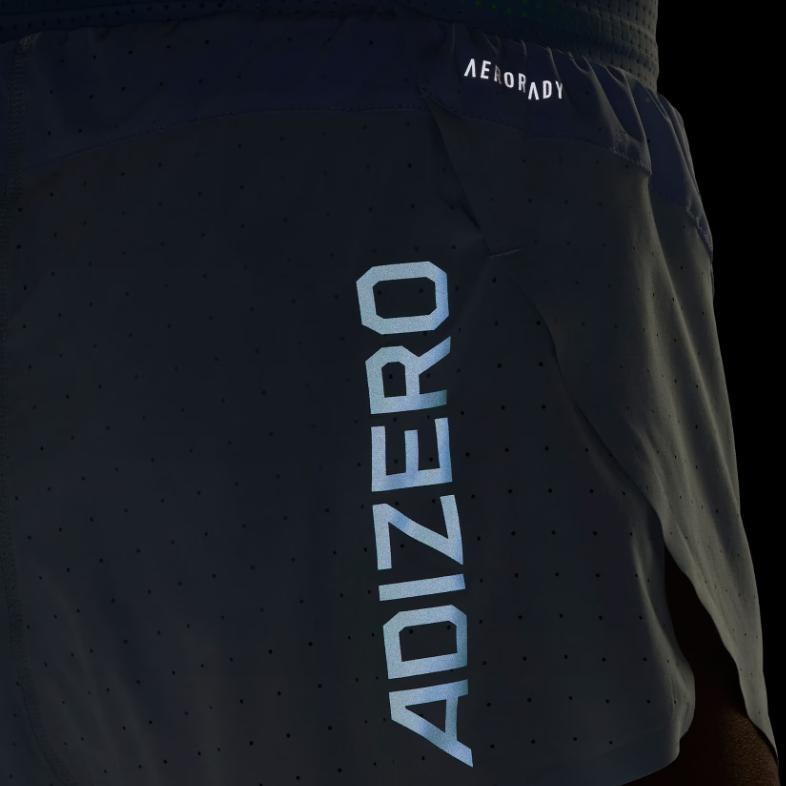 Adidas Alphabet Print Slim-Fit Running Shorts Women Bottoms Blue IK4368