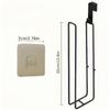 Toilet Paper Holder Wall Mount Toilet Paper Storage Holder Wall Mounted Iron Tissue Organizer No Drilling Iron Tissue Organizer