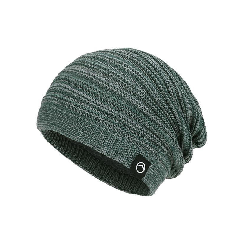 Winter velvet warm ear protection big head circumference versatile knitted hat women