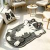 Anti-fouling Home Decor Carpet Non-Slip Cartoon Carpet Soft Dog-Shaped Area Rug  Living Rooms
