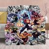 Coperta in Flanella Anime Jujutsu Kaisen - Morbida Calda Perfetta per Divano, Biancheria da Letto Campeggio Viaggio Ufficio Decorazione Casa -QJY