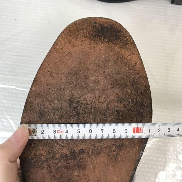 BOSTONIAN leather wingtip brogues men 10.5M 28.0-28.5 black vintage dress shoes(USED)