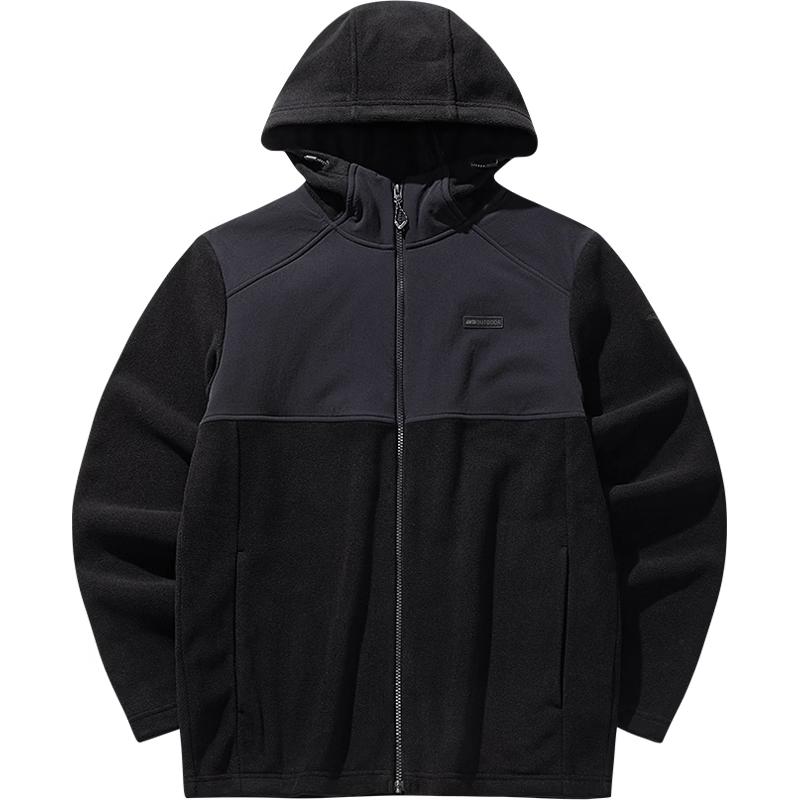 Anta Men's Outdoor Hooded Fleece Jacket