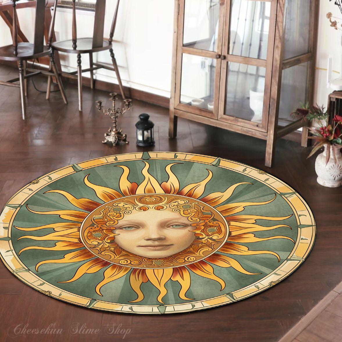 Starry Sky Ethnic Style Round Rug