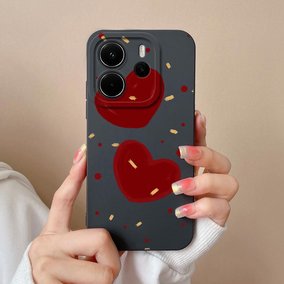For Redmi Note 14 4G Europe Case Cute Cartoon Full Protection Funda For Redmi Note14 Liquid Silicone Shockproof Back Covers Capa