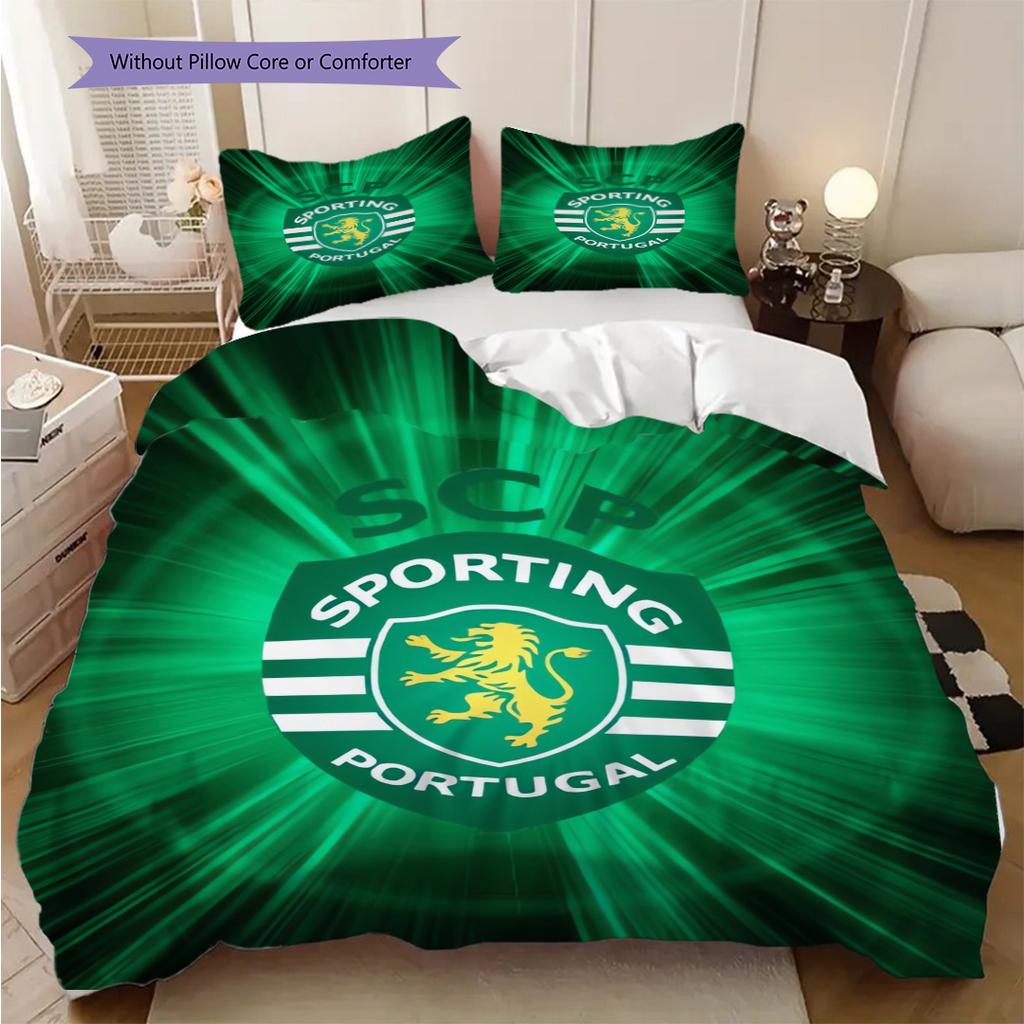 Portugal Emblem Bedding (1 * duvet cover + 2 * pillowcase, without core) 2D Flat Soft and comfortable Christmas birthday gift