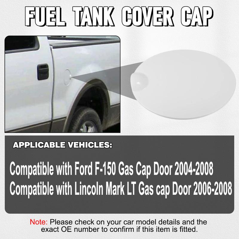 ABS Gas Cap Cover Fuel Filler Door Cover for Ford F-150 2004 2005 2006 2007 2008 Lincoln Mark LT 2006-2008 4L3Z99405A26EAA