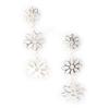 Les Trésors De Lily [K5154] - Silver 'Flora' Earrings Silver - 30x11 Mm
