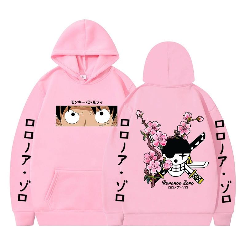 ONE PIECE Anime Hoodie Roronoa Zoro Hoodie Streetwear Hooded Sweatshirt Men Women Cosplay Sports