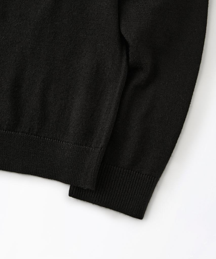 OUTSTANDING Mighty Tiger Wool Crew Neck Knit_Black