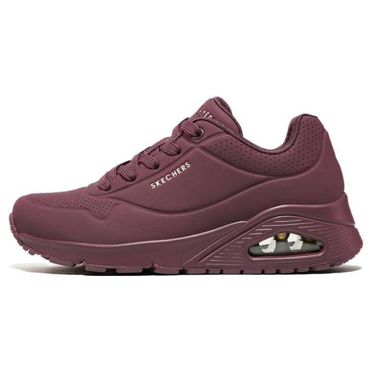 (WMNS) Skechers Uno Stand On Air Sneakers Burgundy Women s 73690-PLUM EU 36