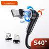 Toocki 540° Rotating Magnetic 3-in-1 Fast Charging Cable for Apple & Samsung 3A