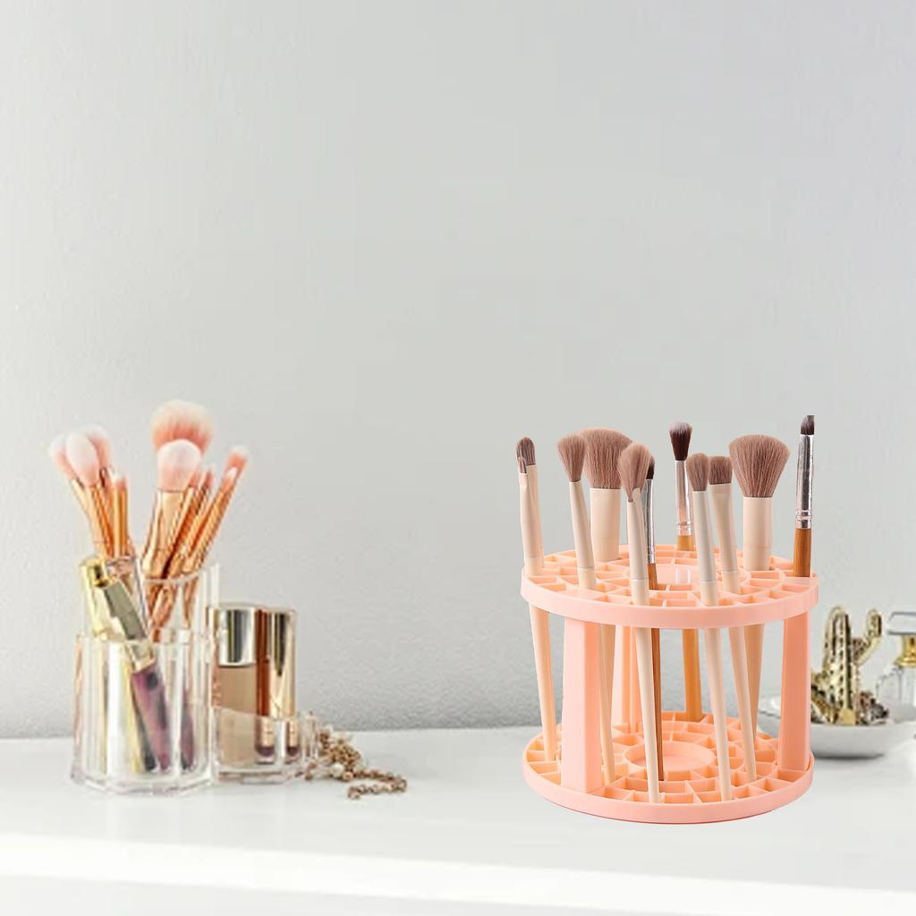 Makeup Brush Stand Rack Round Brush Drying Rack Plastic Brushes Dryer Holder Display Multifunctional Pen Display Stand Rack