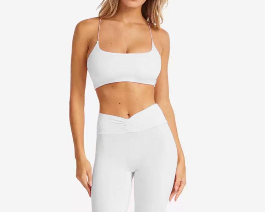 Women s Yoga Sports Bra - Thin Straps, Beautiful Back, Anti-Sag Fitness Vest Top S