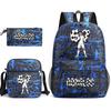 CR7 Ronaldo Backpack Football 67 Print School Bag With Shoulder Bag & Pencil Case For Student Boys Gift Daily Travel Rucksack