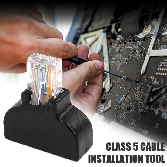 RJ45 Screw Terminal Adaptor Connector Stable Universal RJ45 Male To 8 Pin Screw Terminal Connector Ethernet Extender