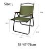Aluminum Folding Chair Portable Camping Chair Heavy Duty Outdoor Picnic Chair Car Trunk Lightweight Chair for Beach Hiking