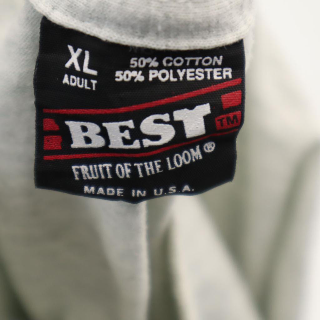 FRUIT OF THE LOOM BEST 90s Made In USA Old Step Through Time Short Sleeve T-shirt Men's Used