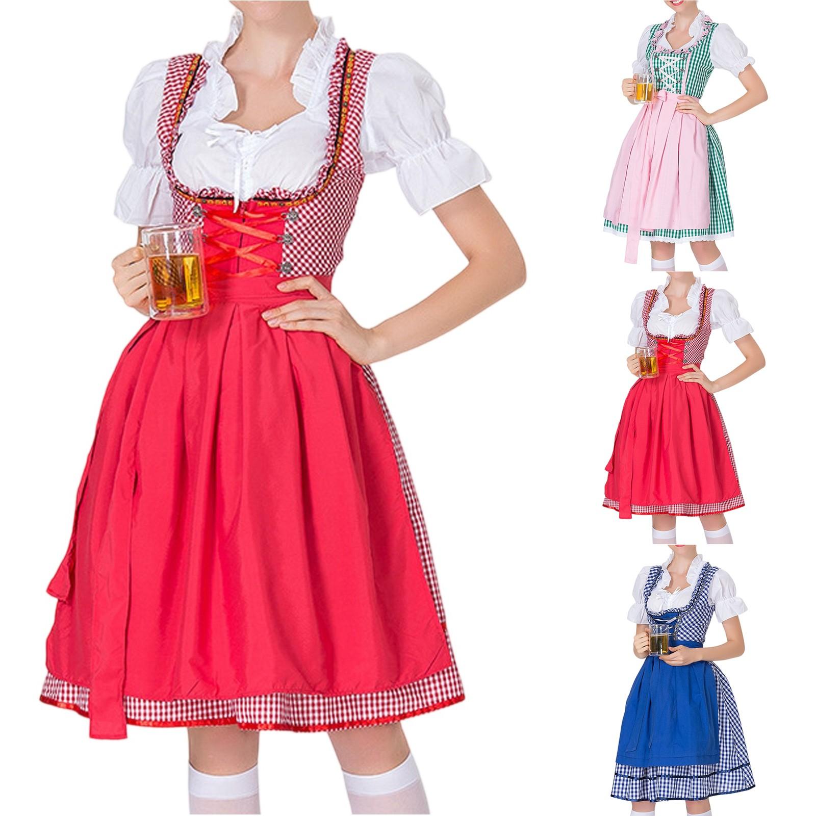 

Beer Festival Costume, Women s Performance Costume, Square Neck Dress Square Neck Dress L синій