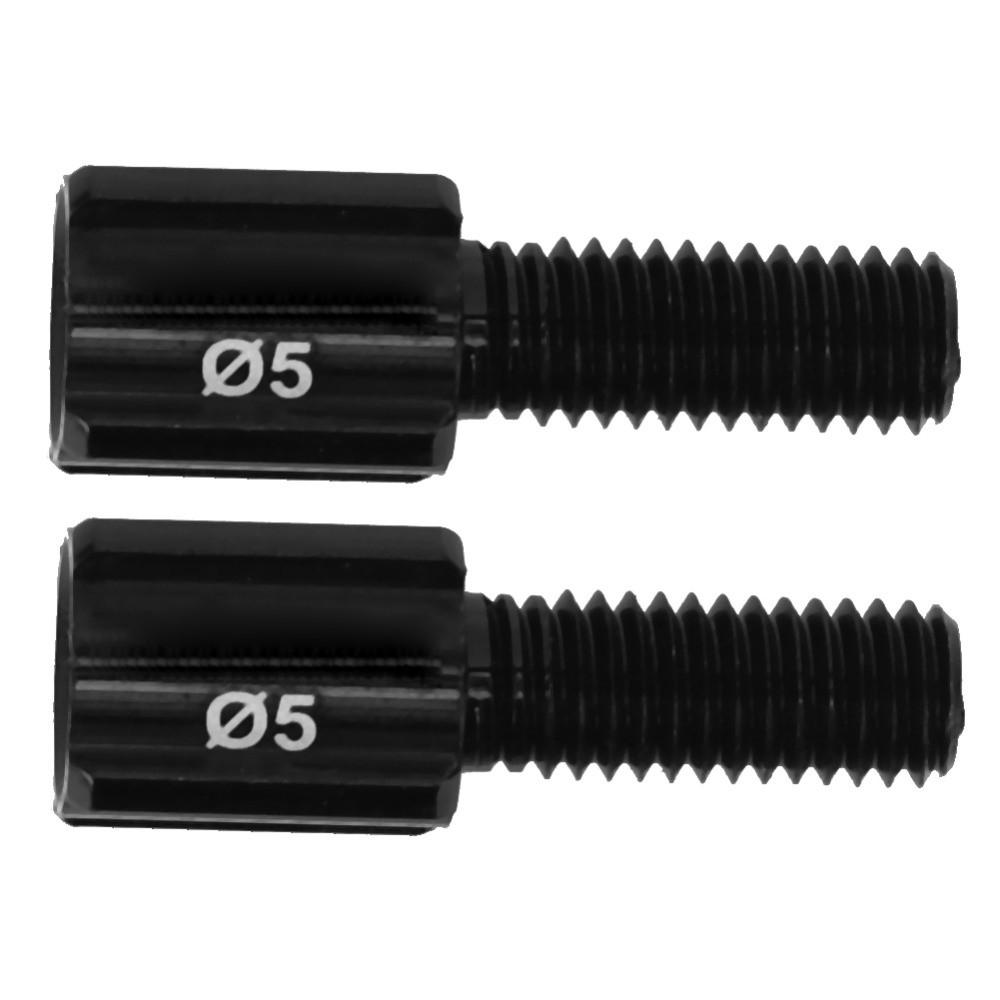10pcs Black Brake Cable Screw Aluminium Alloy Thumb Shifter Adjuster Screw  Cycles Accessories