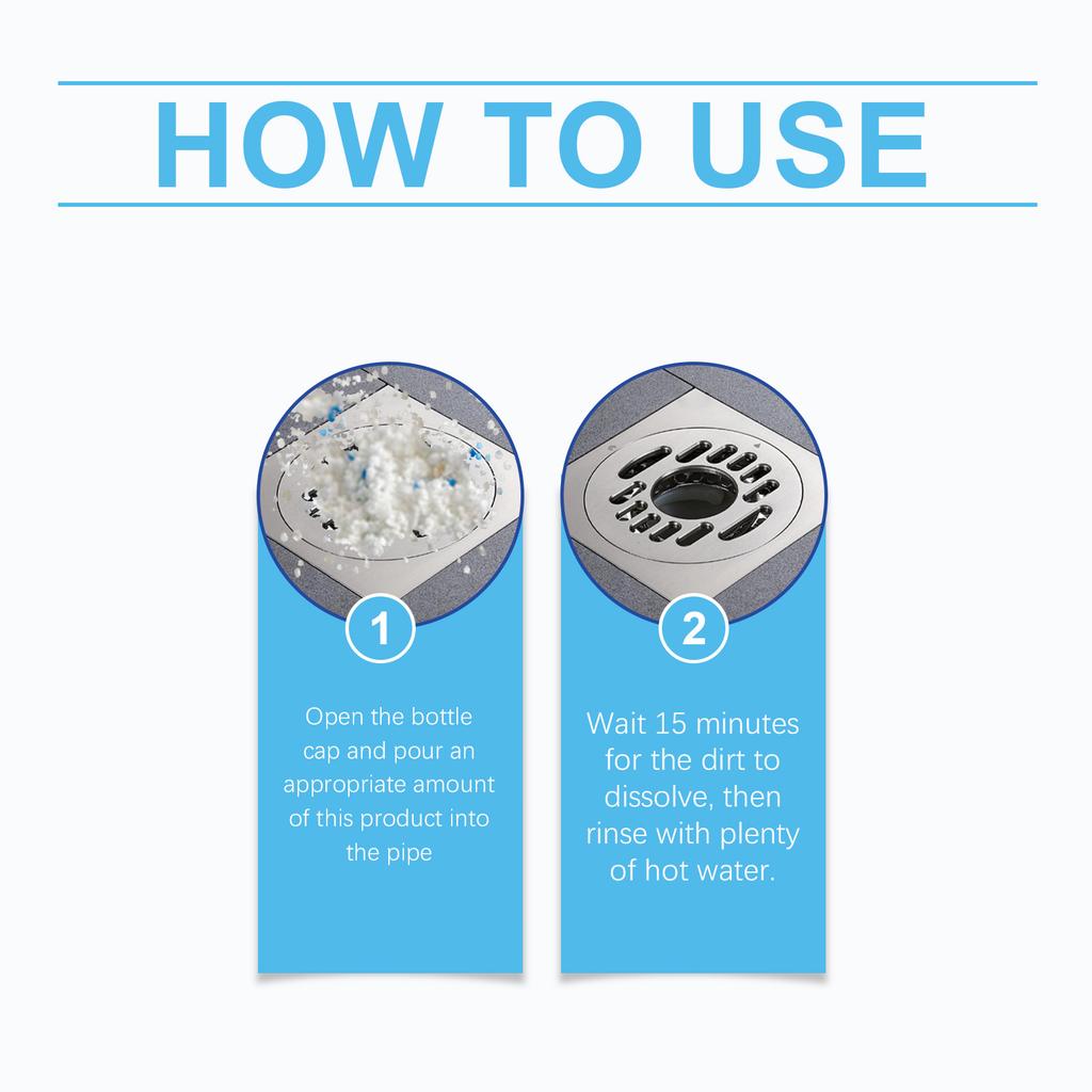 Cleaning Agent Hair And Oil Residue From Drains And Effectively Cleans Various Scenarios Of Clogged,300ML