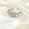 High-end Four-leaf Clover Open Ring Exquisite Workmanship Long-lasting Accessible Luxury Classy Versatile Open Ring