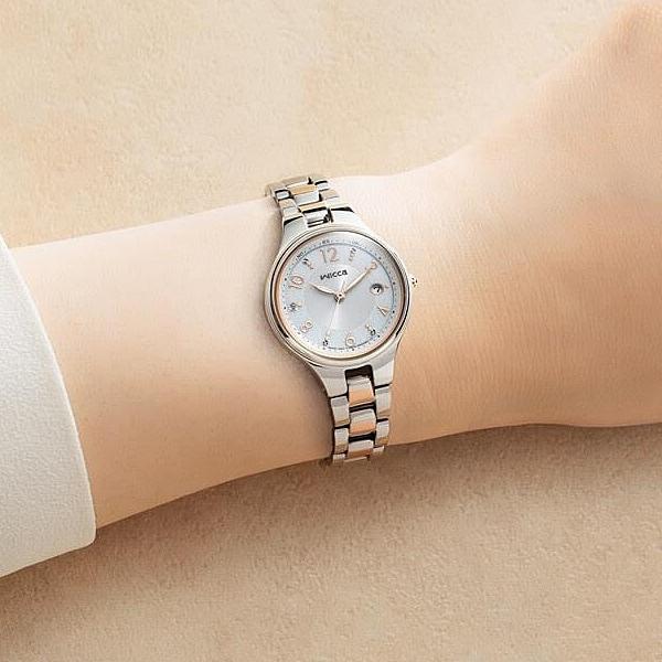 Citizen Ženy KS1-830-11 ( Hodinky wicca Solar-Tech řízené rádiem) Kulaté hodinky Nerez Analog