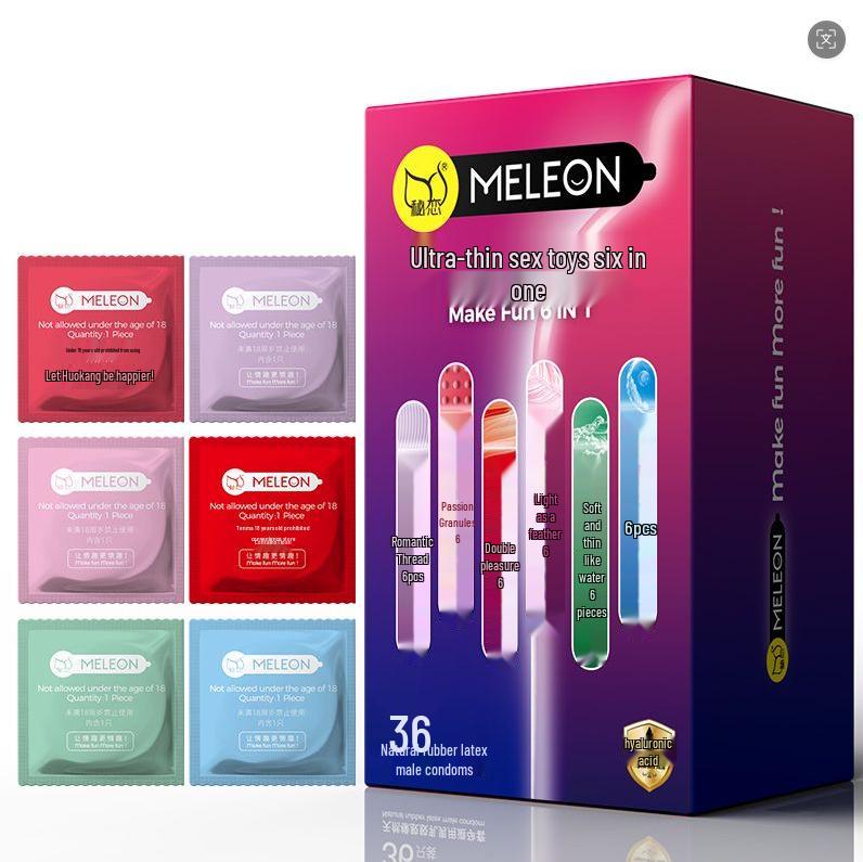 Secret Love Delay King Ribbed Condoms – Long-Lasting, Large Particle, Cat Tongue Texture