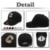Cap Hat Logo 3D Embroidery Outdoor Cool Casual Men Women CZA152 [White Fang] (Black Gold)