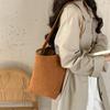 Women Bucket Bag Matte Leather Female Shoulder Bag Vintage Suede Lady Big Handbag Bolsos Winter Composite Bag Bolsas