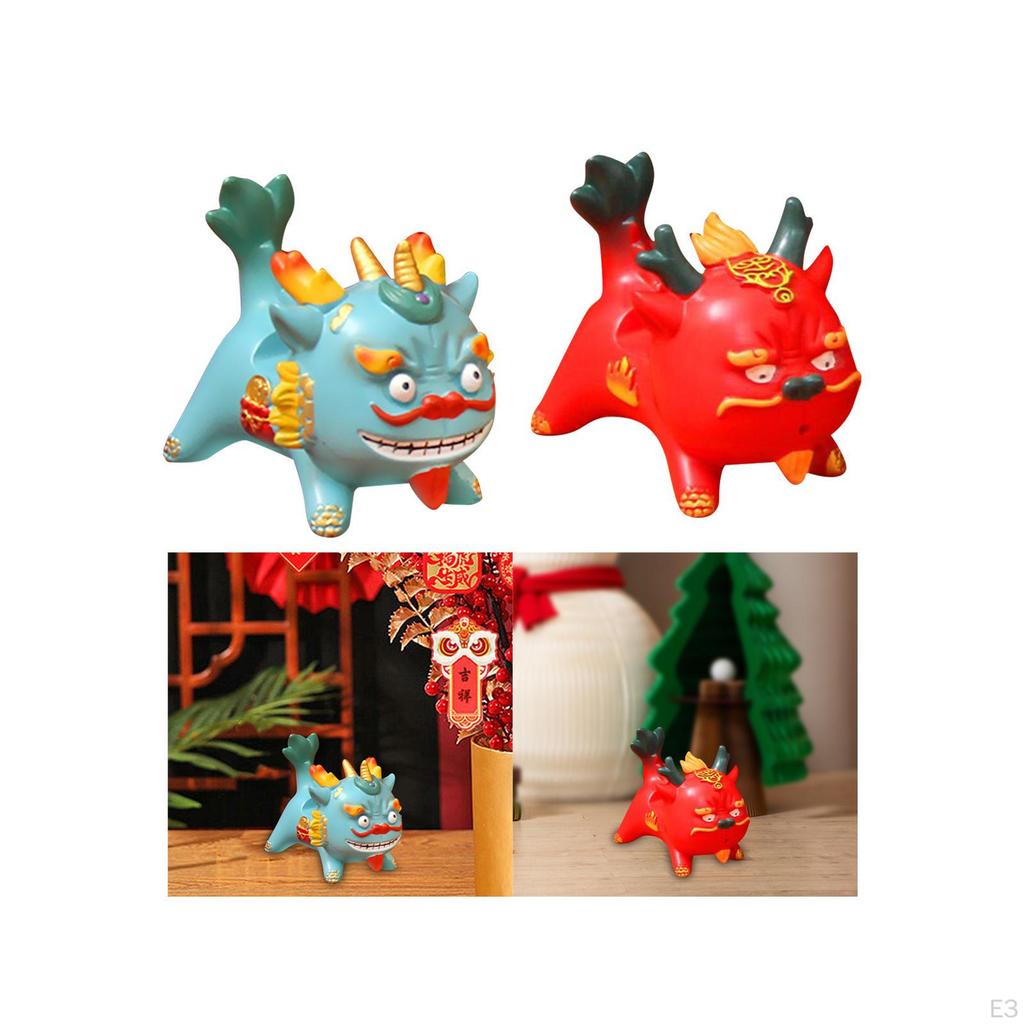 Chinese Dragon Figurine Phone Holder Cute Gift Statue Ornaments for Year Creative Gifts