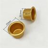 Festliche Goldene Aluminium Kerzenbecher Kerzenständer Einsätze Halter Tropfschalen Sicher für Zuhause Feiertags-Party Dekoration
