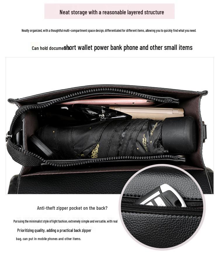 Wszechstronna damska torba crossbody - Wysokiej jakości tekstura (2025), Modny Prosty Design, Torba na Jedno Ramię i Mała Kwadratowa Torba do Dojazdów