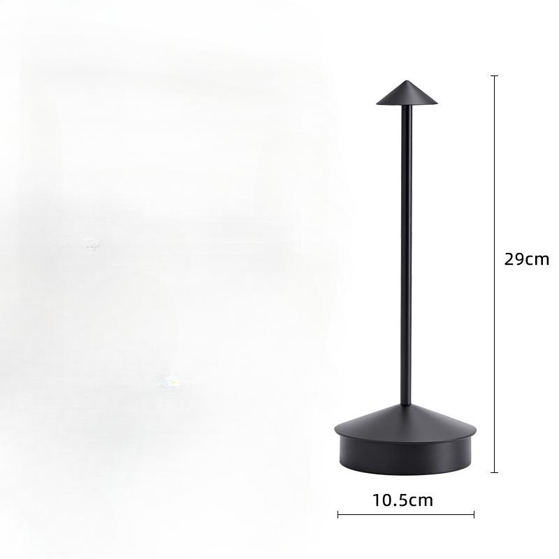 

LED Rechargeable Table Lamp Touch USB Desktop Night Light Indoor For Home Bedroom Hotel Bar Lighting Decotion Table Lights чорний