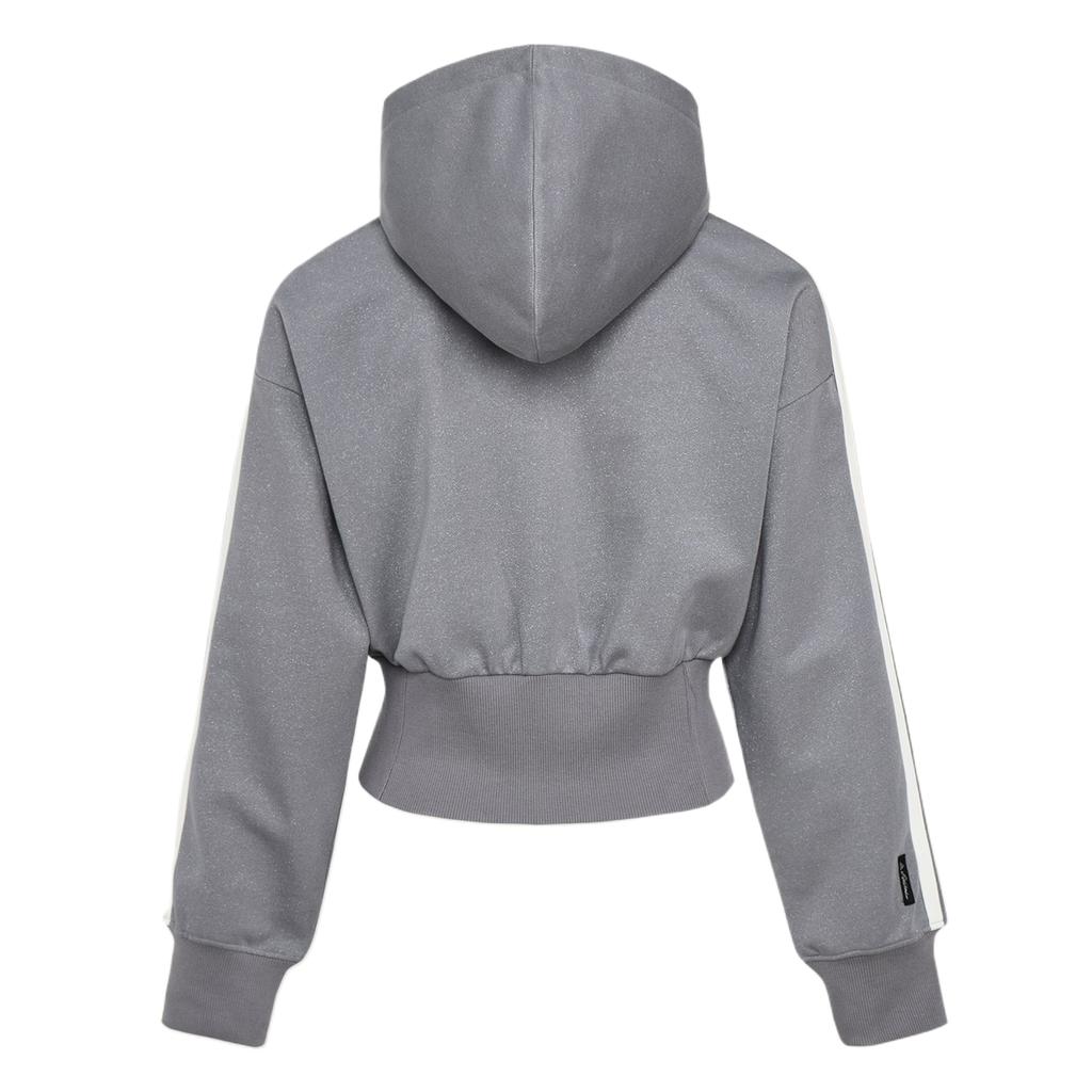 Adidas Jackets Women's Gray Hooded Non Detachable Moderate Other KX8906
