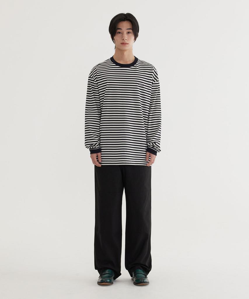 COVERNAT Basic Striped Long Sleeve Black