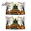 Withered Tree Wall Decorations Happy Halloween Stickers Moonlit Castle Pumpkin Clings Waterproof Decorative Glass Door Stickers Haunted House Decals